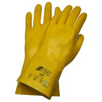 Nitras Chemikalienschutzhandschuhe | gelb  |Nitril | Gr. 9+10 | Schutzhandschuhe