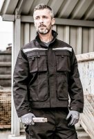 Arbeitsjacke Nitras Motion Tex Plus | Gr.42 - 68 | atmungsaktiv | schwarz