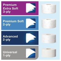 Tork Mini Jumbo Toilettenpapierspender - weiß