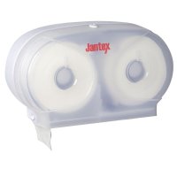 Jantex Micro doppelter Toilettenpapierspender | weiß | Kunststoff