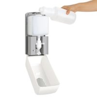 Jantex Seifenspender | weiß | Kunststoff | 1000 ml Wandspender