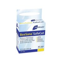 3 Beesana Safecut - Fingerverband - Pflaster - blau - 2,5 cm x 4,5 m