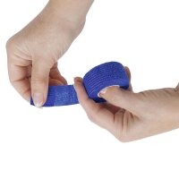 3 Beesana Safecut - Fingerverband - Pflaster - blau - 2,5 cm x 4,5 m