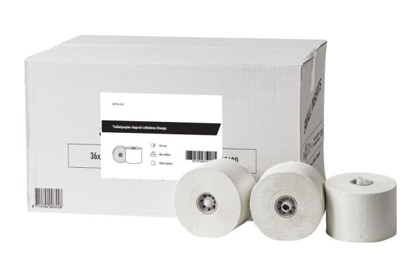 Toilettenpapier Systemrollen - recycling - 2-lagig - a100 blatt - 36 Rollen