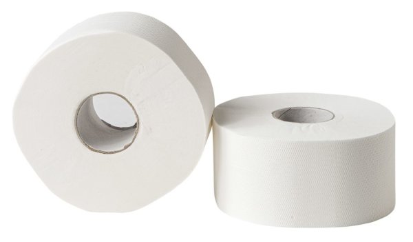 Großrollen MINI | Zellstoff | 2-lagig | a180 blatt | 12 Rollen Toilettenpapier