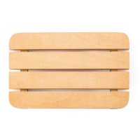 Bolero Holztablett für Hygieneartikel | Latten-Design