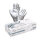 Einweghandschuhe Fancy Silver - puderfrei - Gr. XS - XL - 1000 Nitrilhandschuhe