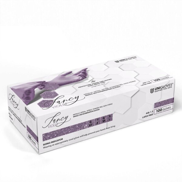 Einweghandschuhe Fancy Violet - puderfrei - Gr. XS - L - 1000 Nitrilhandschuhe