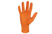 Einmalhandschuhe StellarGrip Orange - 500 Nitrilhandschuhe - puderfrei - Gr. S - XXL