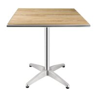 Bolero quadratischer Tisch Eschenholz - 1 Bein - 70cm