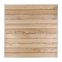 Bolero quadratischer Tisch Eschenholz - 1 Bein - 70cm