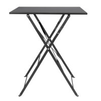 Bolero quadratischer klappbarer Terrassentisch - Stahl -...