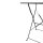 Bolero quadratischer klappbarer Terrassentisch - Stahl - schwarz - 60cm