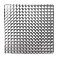 Bolero quadratischer Bistrotisch - Edelstahl - silber - 70 x 70cm