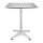 Bolero quadratischer Bistrotisch - Edelstahl - silber - 70 x 70cm