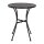 Bolero runder Bistrotisch in schlankem Design - Stahl - schwarz - 60cm