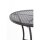 Bolero runder Bistrotisch in schlankem Design - Stahl - schwarz - 60cm