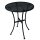 Bolero runder Bistrotisch in schlankem Design - Stahl - schwarz - 60cm