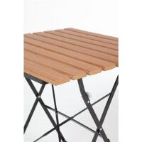 Bolero quadratischer klappbarer Terrassentisch - Holzimitat - 60cm