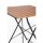 Bolero quadratischer klappbarer Terrassentisch - Holzimitat - 60cm