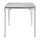 Bolero quadratischer Bistrotisch - Edelstahl - 4 Beine - 70cm