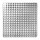 Bolero quadratischer Bistrotisch - Edelstahl - 4 Beine - 70cm