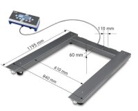 Palettenwaage Kern UID1500K-1M - Palettenwaage bis...