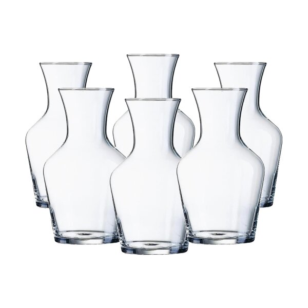 Arcoroc Vin Karaffen - Glaskaraffen - Gläserspülmaschinengeeignet 6 x 1 L