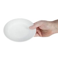 Teller Olympia Athena - rund - breiter Rand - 16,5cm - 12 Teller - Porzellan