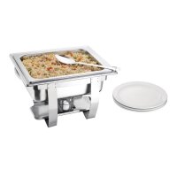 Olympia Milan Chafing-Dish - 1 Speisenbehälter - Edelstahl