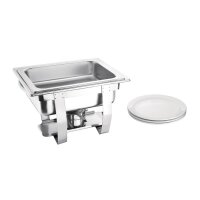 Olympia Milan Chafing-Dish - 1 Speisenbehälter - Edelstahl