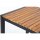 Bolero quadratischer Stahl und Akazienholz Bartisch 60cm | 1 Tisch