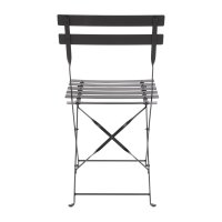 Bolero klappbare Terrassenstühle | Stahl | schwarz | 2 Stühle