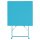 Bolero quadratischer klappbarer Terassentisch | Stahl | 60 cm | Bistrotisch | azurblau