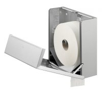Qbic-Line Großrollenspender MAXI - Toilettenpapierspender - Edelstahl