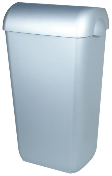 PlastiQline Abfallbehälter - 23 L - Kunststoff - Edelstahl Optik oder weiß