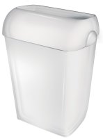 PlastiQline Abfallbehälter - 43 L - Kunststoff - Edelstahl Optik oder weiß