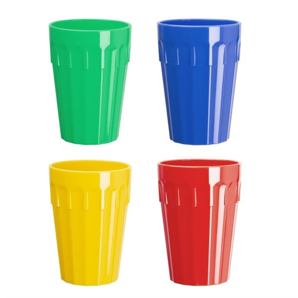 Olympia Kristallon Becher - 26cl - 12 Trinkbecher - verschiedene Farben