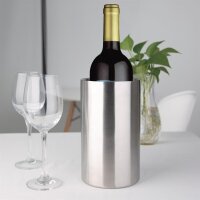 Flaschenkühler Olympia - gebürsteter Edelstahl - 20 x 12(Ø)cm - 6 Stück