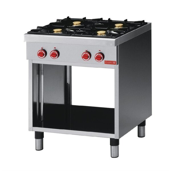 Gastro M Gasherd 65/70CEG - Edelstahl - 4 Brenner