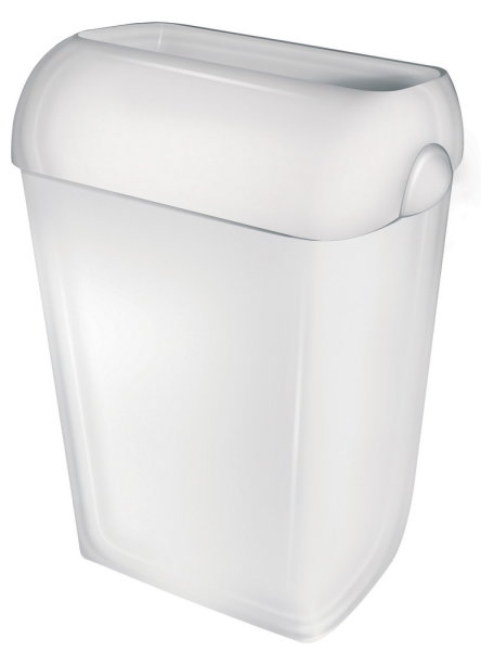 PlastiQline Abfallbehälter - 55 L - Kunststoff - offen - weiß