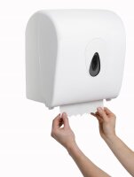 PlastiQline Handtuchrollenspender MINI - Kunststoff - weiß - Handtuchspender