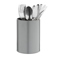Olympia galvanisierter Besteckbecher - grau - Kunststoff - 6 Becher
