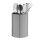 Olympia galvanisierter Besteckbecher - grau - Kunststoff - 6 Becher