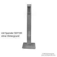 Euraneg Desinfektionssäule SD110 - Edelstahl - 450x1400x450mm