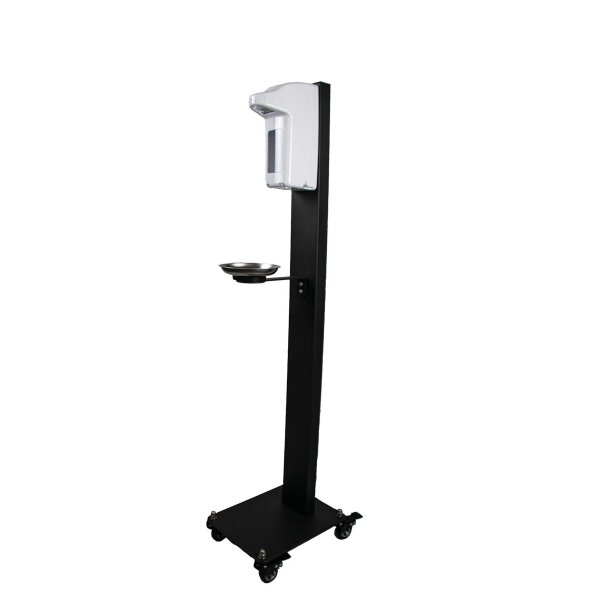 Euraneg Desinfektionssäule - Edelstahl - magnetische Edelstahl Tropfschale