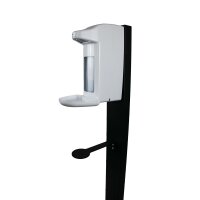 Euraneg Desinfektionssäule - Edelstahl - magnetische Edelstahl Tropfschale