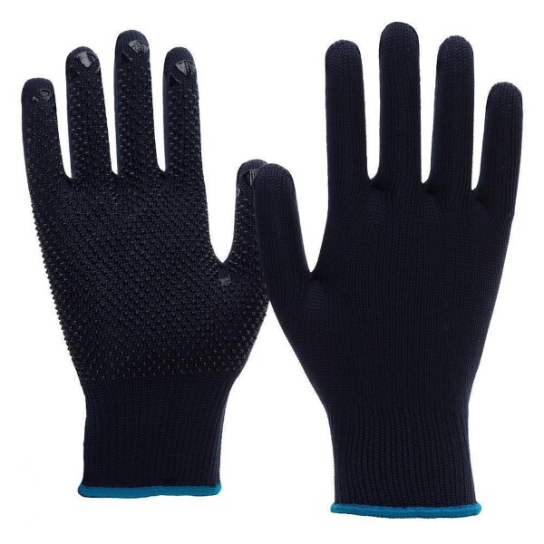 Arbeitshandschuhe | 12 Paar Nitras Strickhandschuhe | blau | Gr. 6-11