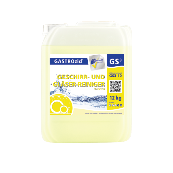 Geschirrreiniger GASTROzid GS3 - 1 x 10 L oder 1 x 20 L - Glasreiniger