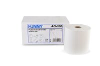 Industriepapierrolle Funny - 2-lagig - hochweiß - 2 Rollen - 26 x 33,3 cm